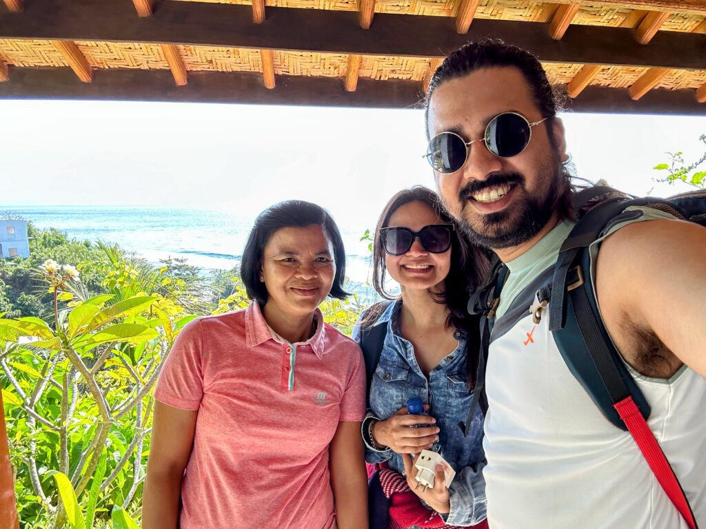 Group of 3 people posing for a selfie photograph