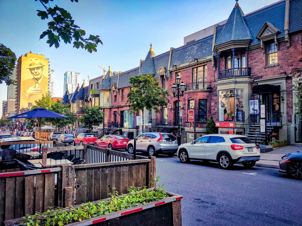 A street with cars parked on it