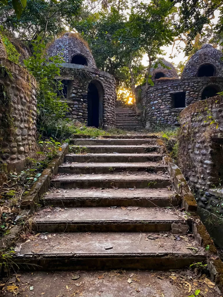 Stone steps leading up to a building