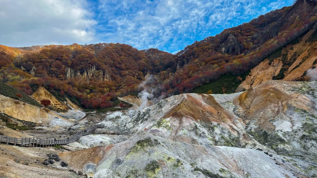 Jigokudani Hell Valley In Autumn