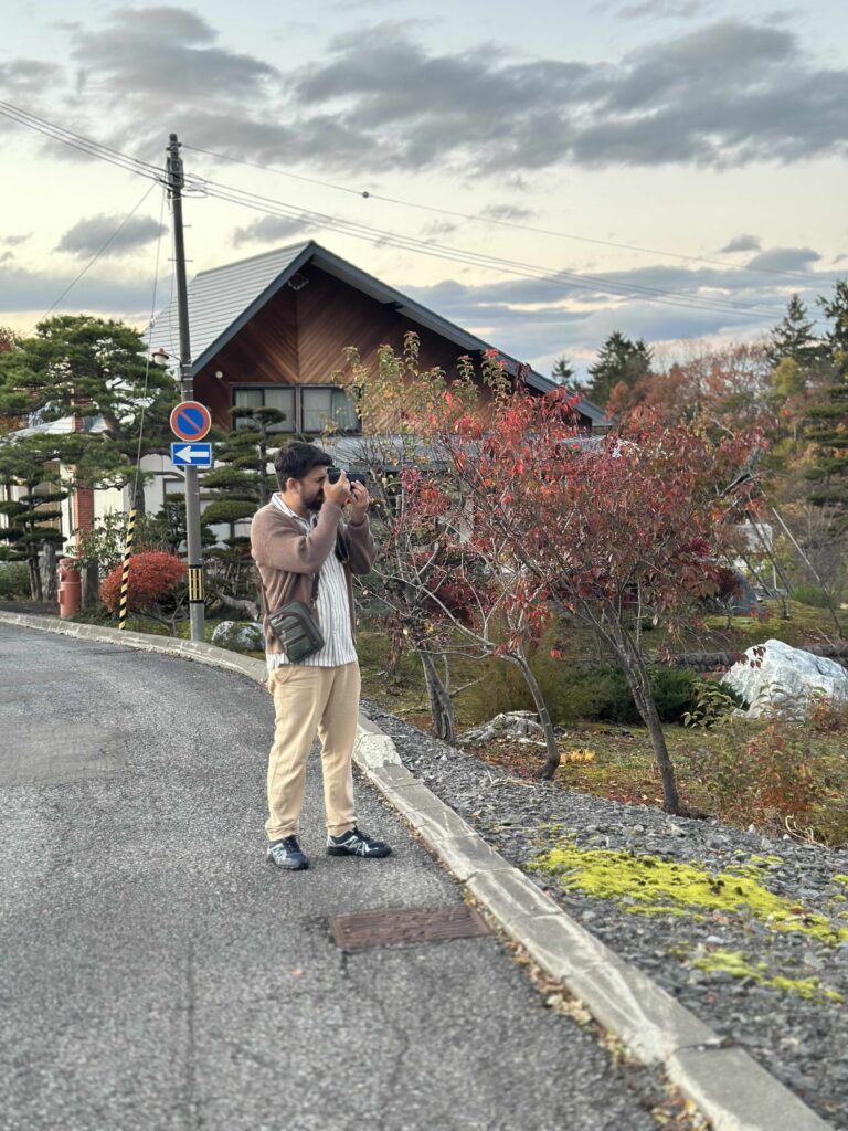 Beautiful Autum foliage in Asahikawa zoo