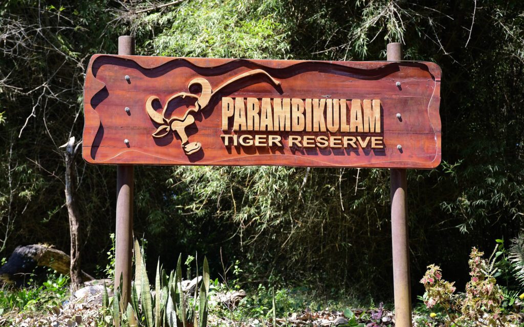 Welcome Board For Parambikulam Tiger Reserve